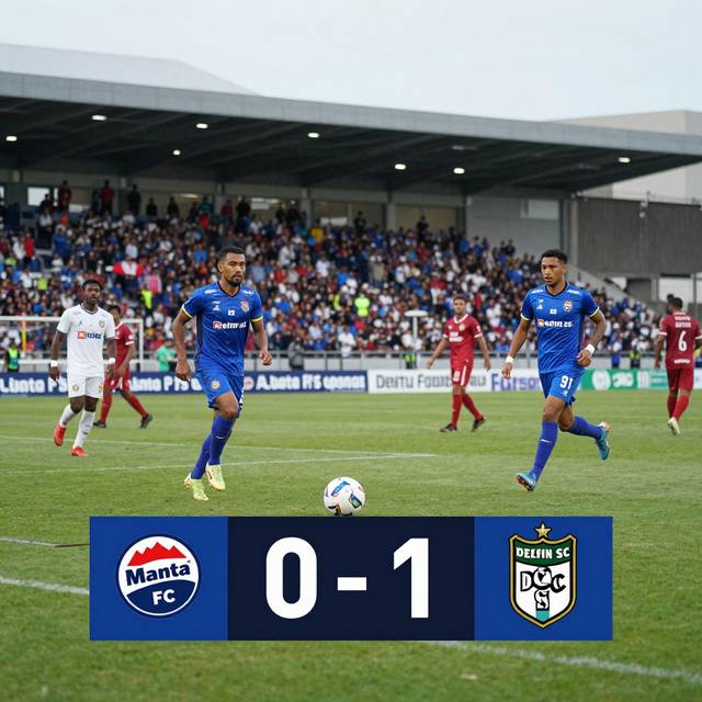 Manta FC thua tối thiểu 0-1 trước Delfin SC trên sân nhà Estadio Jocay